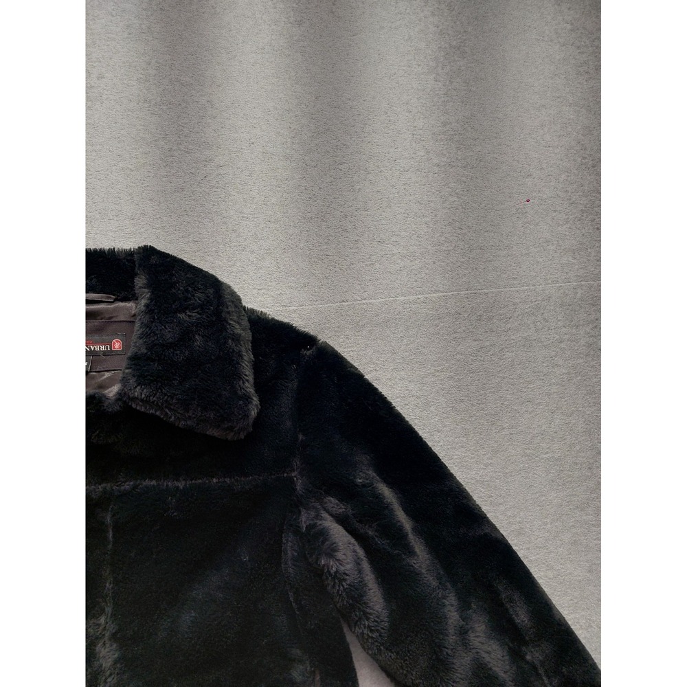 Urban Republic Collection Women Faux Fur Jacket M Black Full Zip Cozy Outdoor - Picture 4 of 15